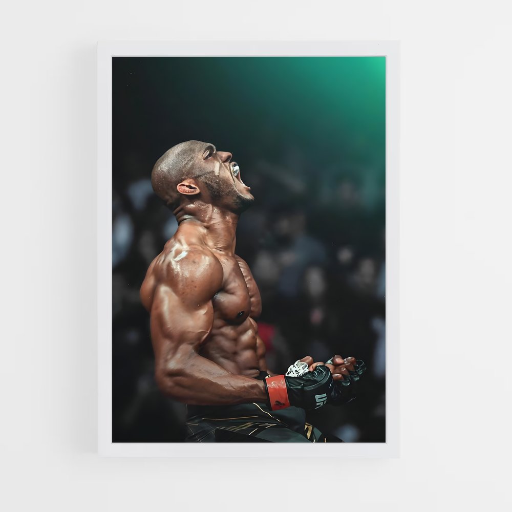 Poster Kamaru usman – affiche MMA (vue 3)
